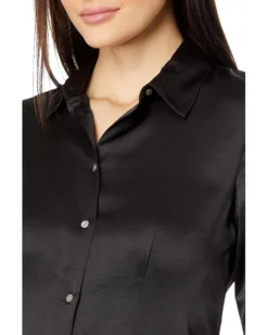 Madewell Darted Button-Up Shirt in Satin | Shirts & Tops -Bold Closet Shop 71vFSORoSL. AC SR736920