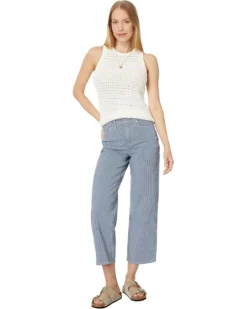 Madewell Crochet-Knit Crewneck Sweater Tank in Stripe | Sweaters -Bold Closet Shop 71x5lyOdUL. AC SR736920