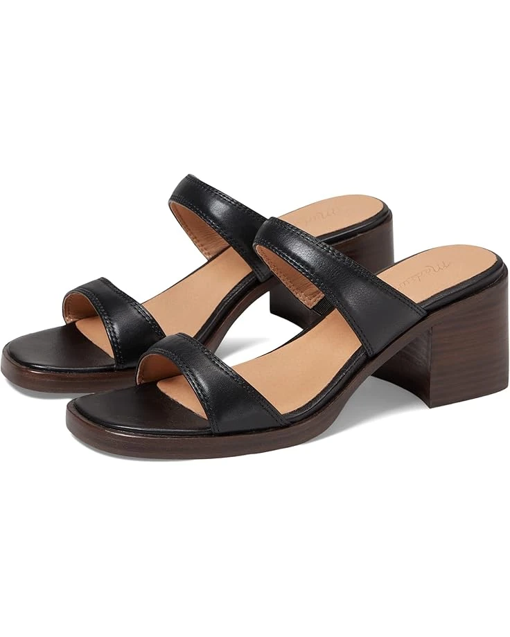Madewell The Saige Double-Strap Sandal in Leather | Heels 1 Madewell The Saige Double-Strap Sandal in Leather | Heels