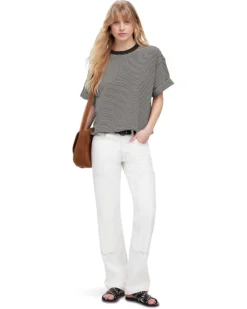 Madewell Short Sleeve Sweatshirt Style Stripe | Shirts & Tops -Bold Closet Shop 71zEIwVqGL. AC SR736920