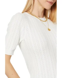 Madewell Calla Snowy Lace Short Sleeve Elbow Tee | Shirts & Tops -Bold Closet Shop 811WepSiwYL. AC SR736920