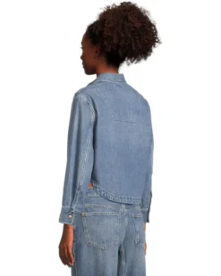 Madewell Cropped Boxy Long Sleeve Shirt In Maspeth Wash | Shirts & Tops -Bold Closet Shop 8126pd3fhSL. AC SR736920