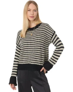 Madewell Pennant Mixed Pattern Pullover | Sweaters