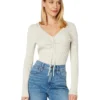 Madewell Ibiza V-Neck Cinched Slim Pullover | Sweaters