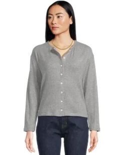 Madewell Crew Neck Cardigan Cozy Rib | Sweaters