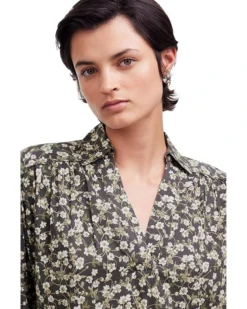 Madewell Top Femme Long Sleeve Popover - Transpeed Cotton Viscose | Shirts & Tops -Bold Closet Shop 81H84Di148L. AC SR736920