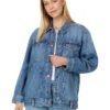 Madewell The Oversized Trucker Jean Jacket in Sentell Wash: Snap-Front Edition | Coats & Outerwear