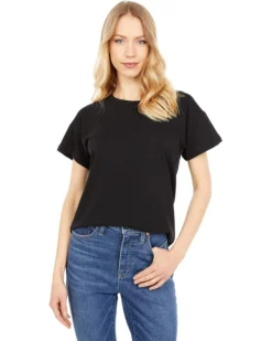 Madewell Whisper Cotton Rib-Crewneck Tee | Shirts & Tops -Bold Closet Shop 81NCeRcrpSL. AC SR736920