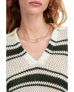 Madewell Stripe Madeleine Open Stitch Long Sleeve Polo | Shirts & Tops -Bold Closet Shop 81NXCsyJWIL. AC SR736920