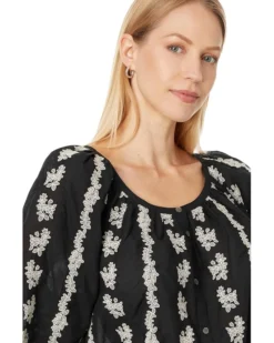 Madewell Embroidered Emilina Top - 3/4 Sleeve | Shirts & Tops -Bold Closet Shop 81Op6SQP2XL. AC SR736920