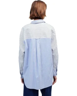 Madewell Big Shirt - Double Weave Stripe Chambray | Shirts & Tops -Bold Closet Shop 81WDjgLxoTL. AC SR736920