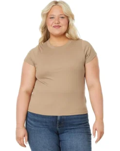 Madewell Plus Brightside Rib Tee | Shirts & Tops