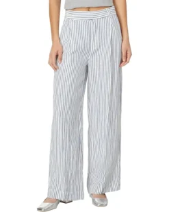 Madewell The Harlow Wide-Leg Pant in 100% Linen | Pants