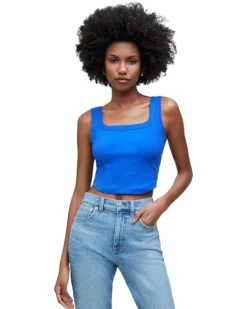Madewell The Tailored Crop Tank in Sleekhold | Shirts & Tops