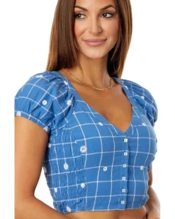 Madewell Monika Top with Blue Windowpane | Shirts & Tops 6 Madewell Monika Top with Blue Windowpane | Shirts & Tops -Bold Closet Shop 81mygaljgcL. AC SR736920