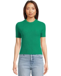 Madewell Amanda Cotton Nubby Boucle Cropped Tee | Shirts & Tops