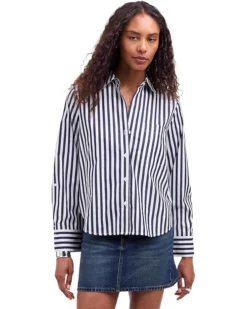Madewell Y-Neck Stripe | Shirts & Tops