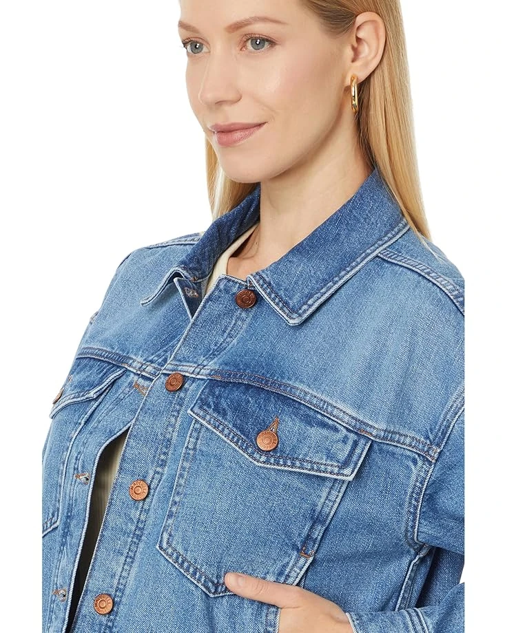 Madewell Clean Crop Oversized Jeans Jacket in Grenhart Wash | Coats & Outerwear 3 Madewell Clean Crop Oversized Jeans Jacket in Grenhart Wash | Coats & Outerwear - Image 3