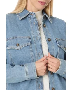 Madewell Mushy Long Sleeve Shirt in Blissfield Wash | Shirts & Tops -Bold Closet Shop 91PX8cbiINL. AC SR736920