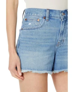 Madewell Relaxed Mid-Length Denim Shorts in Bonavie Wash: Raw-Hem Edition -Bold Closet Shop 91da9HAWUaL. AC SR736920
